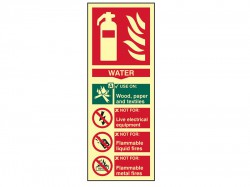Scan Fire Extinguisher Composite - Water - Photoluminescent 75 x 200mm