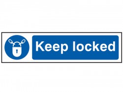 Scan Keep Locked - PVC 200 x 50mm