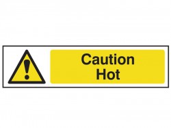 Scan Caution Hot - PVC 200 x 50mm