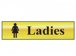 Scan Ladies - Polished Brass Effect 200 x 50mm