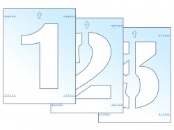 Scan Number Stencil Kit 300mm