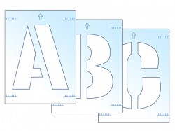 Scan Letter Stencil Kit 300mm