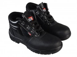 Scan 4 D-Ring Chukka Safety Boots Black UK 8 EUR 42