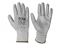 Scan Grey PU Coated Cut 3 Gloves - XL (Size 10)