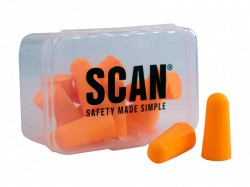 Scan Tapered Foam Earplugs (6 Pairs) SNR29