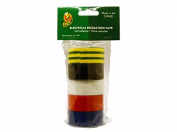 Shurtape Electrical Tape Multipack x 5 19mm x 4m 260197
