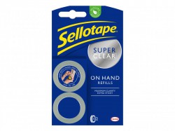Sellotape On-Hand Refill 18mm x 15m Pack of 2