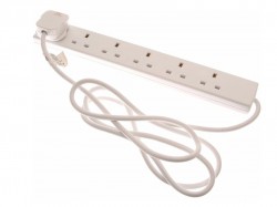 SMJ Extension Lead 240 Volt 6 Way 13A 2 Metre