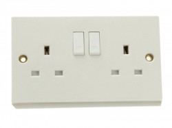 SMJ Double Switched Socket 13A