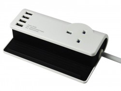SMJ Desktop Charging Station 1.4m 4 x USB 13A 240 Volt