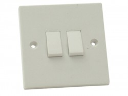 SMJ Light Switch 2 Gang 2 Way