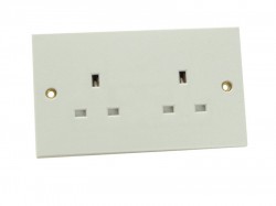 SMJ Unswitched Socket 2 Gang 13A