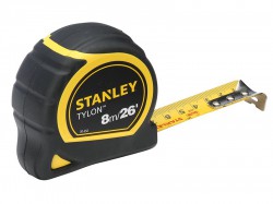 Stanley Tools Pocket Tape 8m/26ft (Width 25mm) Carded
