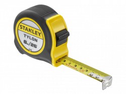 STANLEY Tylon Pocket Tape 8m/26ft (Width 25mm) Carded