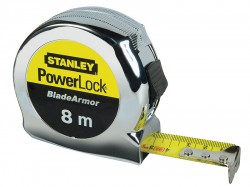 STANLEY PowerLock BladeArmor Pocket Tape 8m (Width 25mm) (Metric only)