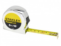 STANLEY PowerLock Classic Pocket Tape 5m/16ft (Width 19mm)