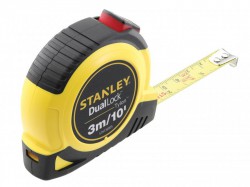 Stanley Tools DualLock Tylon Pocket Tape 3m/10ft (Width 12mm)