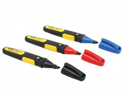 Stanley Tools FatMax Chisel Tip Markers (Pack of 3)