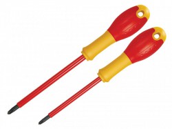 Stanley Tools FatMax VDE Insulated Borneo Phillips Scewdriver Set of 2