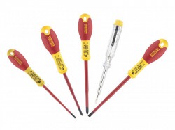 Stanley Tools FatMax VDE Insulated Parallel & Pozi Screwdriver Set of 5