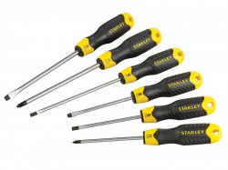 Stanley Tools Cushion Grip Parallel/Flared/Phillips Screwdriver Set of 6