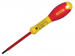 Stanley Tools FatMax VDE Insulated Screwdriver Parallel Tip 4mm x 100mm