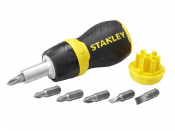 Stanley Tools Multibit Ratchet Stubby Screwdriver & Bits
