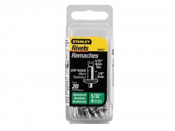 Stanley Tools 1-PAA52 Aluminium Rivets Short 4mm (20)