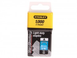 Stanley Tools TRA2 Light-Duty Staple 8mm TRA205T Pack 1000
