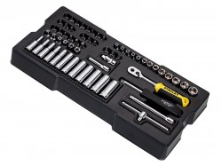 Stanley Tools Transmodule System 1/4in Drive Metric Socket Set 60 Piece