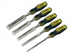 STANLEY FatMax Bevel Edge Chisel with Thru Tang Set, 5 Piece