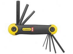 Stanley Tools Hexagon Key Folding Set of 8 Metric (1.5-8mm)