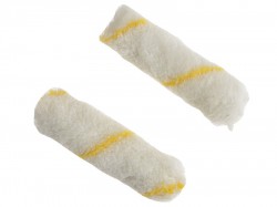 STANLEY Medium Pile Silver Stripe Sleeve 100mm (4in) 2 Pack