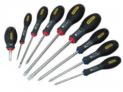 Stanley Tools FatMax Screwdriver Parallel/Flared/Pozi Set of 9