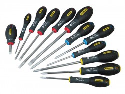 Stanley Tools FatMax Screwdriver Set Parallel/Flared/Phillips/Pozi Set of 12