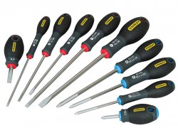 Stanley Tools FatMax Screwdriver Parallel/Flared/Pozi Set of 10