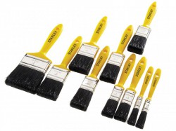 Stanley Tools Hobby Paint Brush Set of 10 12mm-76mm
