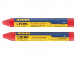 IRWIN Strait-Line Crayons (Card 2) Red