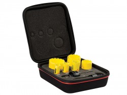 Starrett KDC07021 Deep Cut Bi Metal Plumbers Holesaw Kit 9 Piece