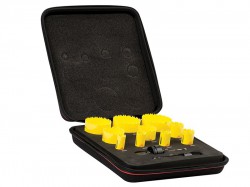 Starrett KDC10021 Deep Cut Bi Metal Deluxe Electricians Holesaw Kit 12 Piece