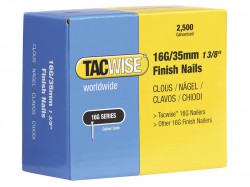 Tacwise 16 Gauge Straight Finish Nails 25mm (Pack 2500)