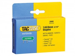 Tacwise 140 Heavy-Duty Staples 8mm (Type T50, G) Pack 2000