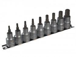 Teng M1213TX Socket Clip Rail Set of 9 Internal Torx 1/2in Drive