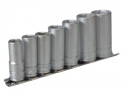 Teng M3807 Socket Clip Rail Set of 7 Metric 3/8in Drive