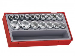 Teng TT1217-6 17 Piece Metric 6p Socket Set 1/2in Drive