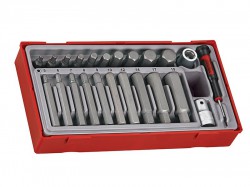 Teng TTHEX23 23 Piece Metric Hex Bit Socket Set