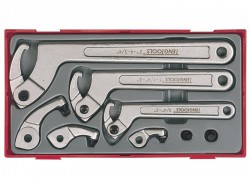 Teng TTHP08 8 Piece Hook & Pin Wrench Set