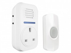 Uni-Com Smart Plug-Through Flashing Door Chime