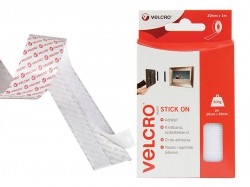 VELCRO Brand Stick On VELCRO Brand Tape 20mm x 1m White