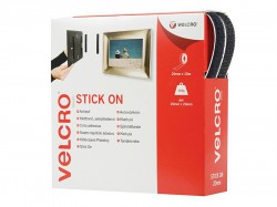 VELCRO Brand VELCRO Brand Stick On Tape 20mm x 10m Black